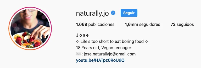 perfil de naturally.jo